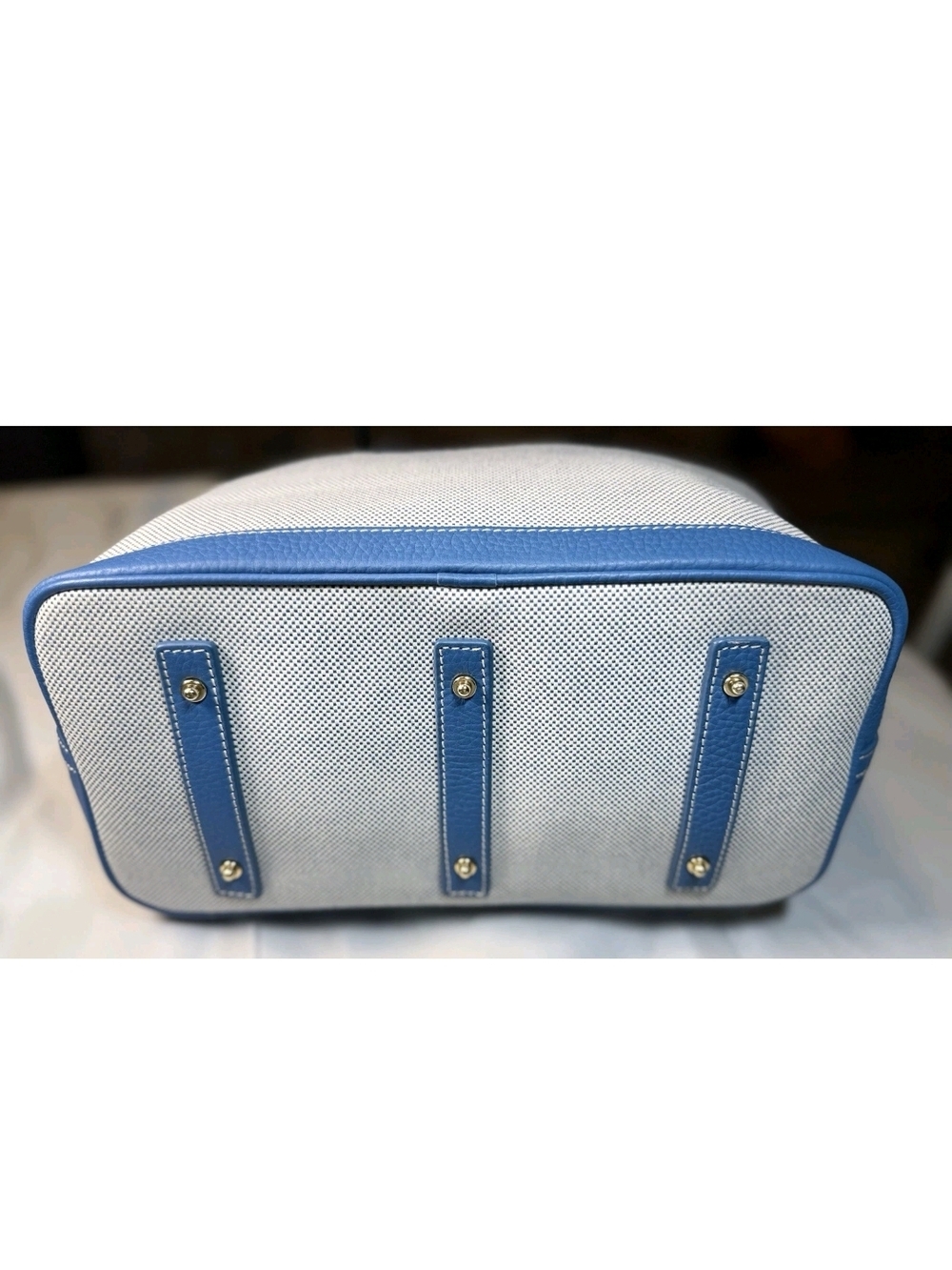Dooney & Bourke Light Blue Trim Canvas Tote Bag - Women - Picture 5 of 11